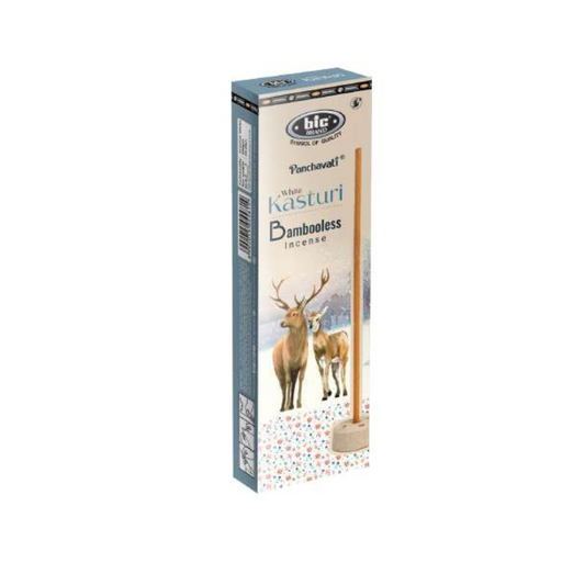 White Kasturi Bambooless Incense